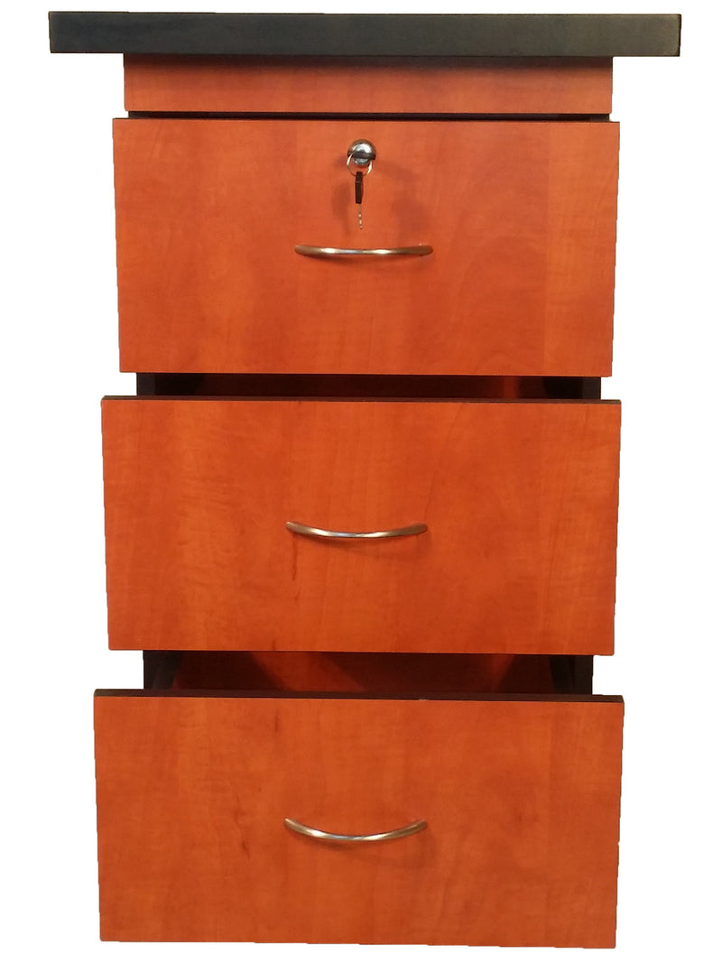 SUPER100 DESK HEIGHT PEDESTAL CHERRY