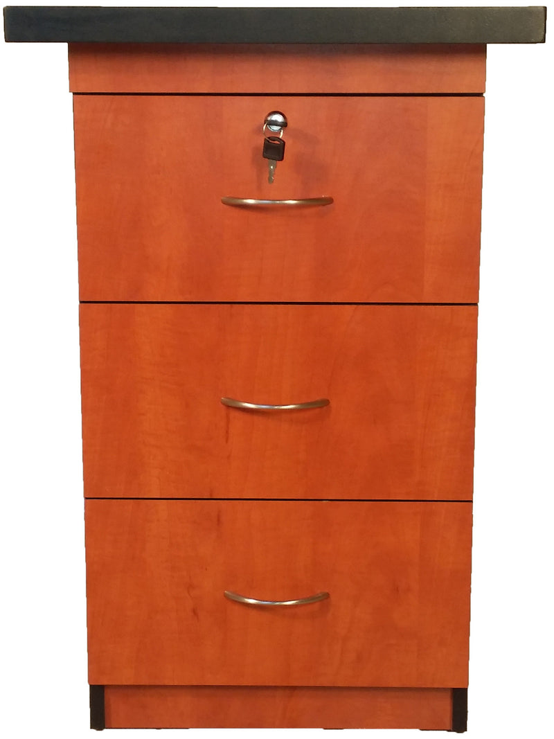 SUPER100 DESK HEIGHT PEDESTAL CHERRY
