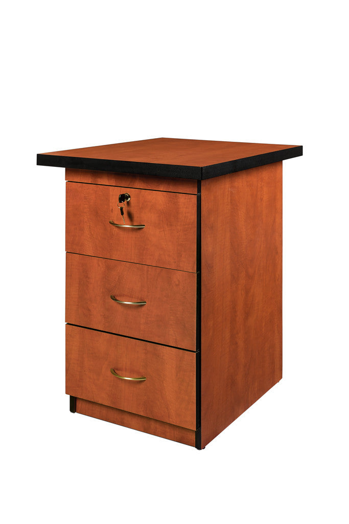 SUPER100 DESK HEIGHT PEDESTAL CHERRY